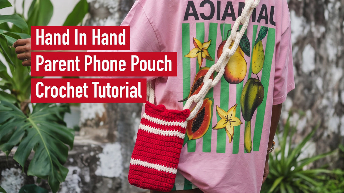 Hand In Hand Parent Phone Pouch Crochet Tutorial Cover