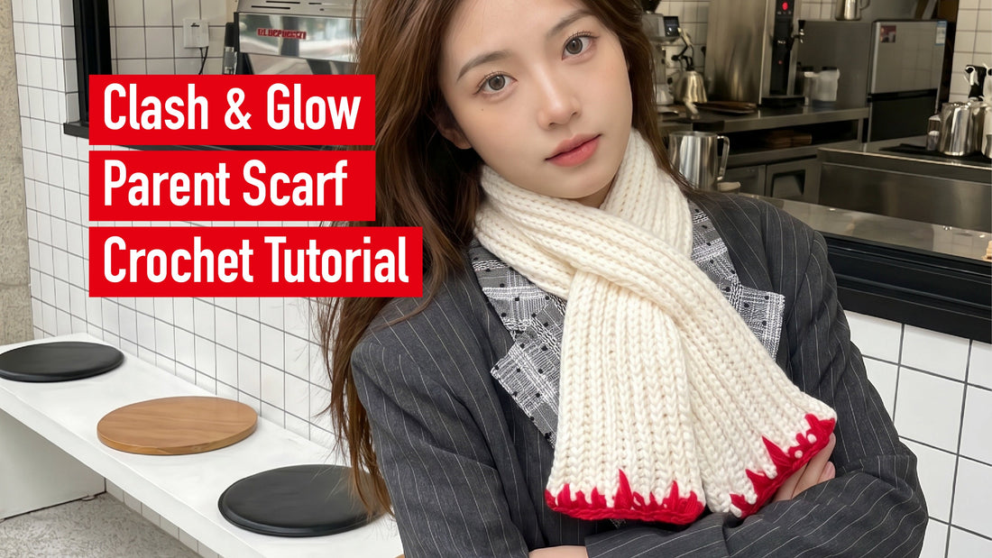 Clash & Glow Parent Scarf Crochet Tutorial