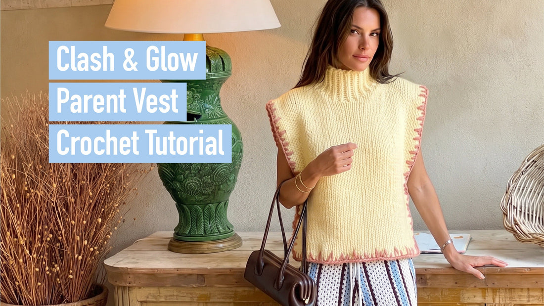 Clash & Glow Parent Vest Crochet Tutorial