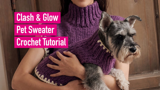 Clash & Glow Pet Sweater Crochet Tutorial