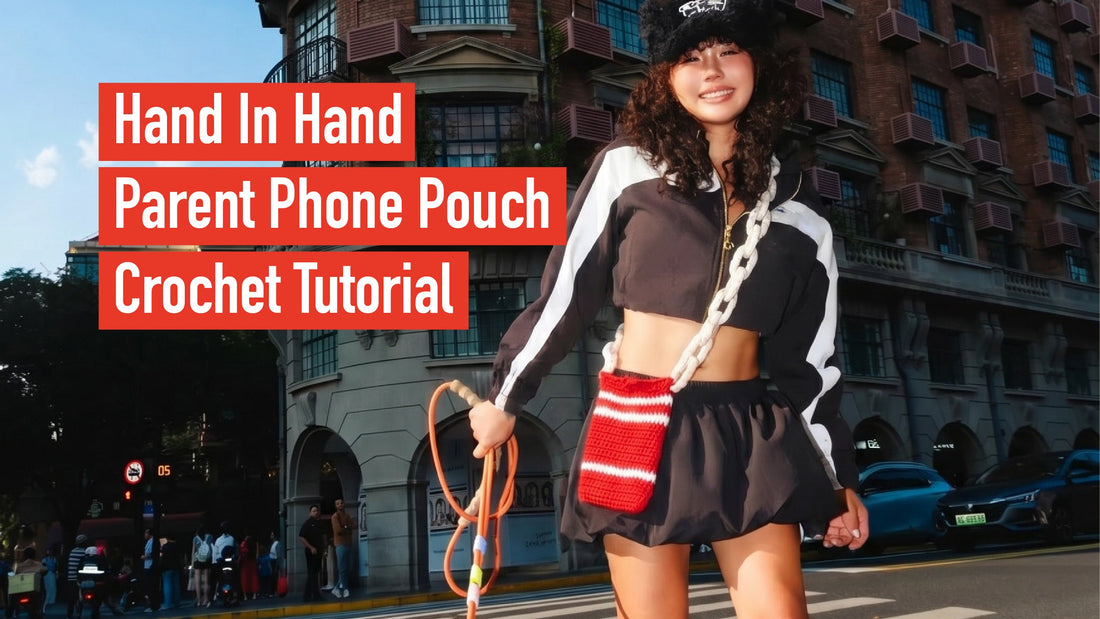 Hand In Hand Parent Phone Pouch Crochet Tutorial