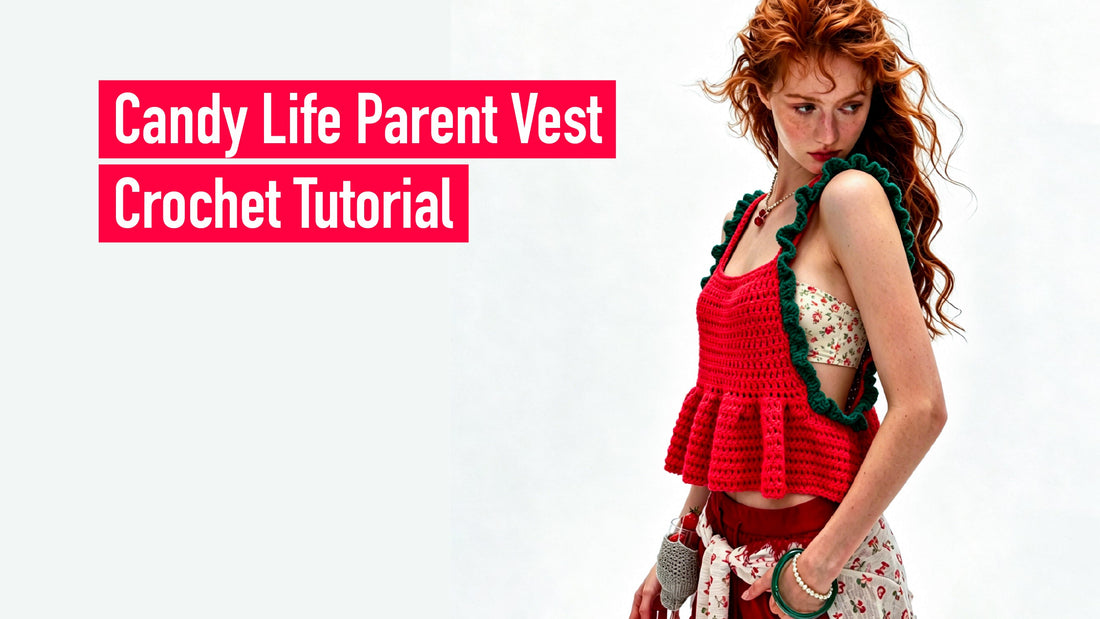 Candy Life Parent Vest Crochet Tutorial Cover