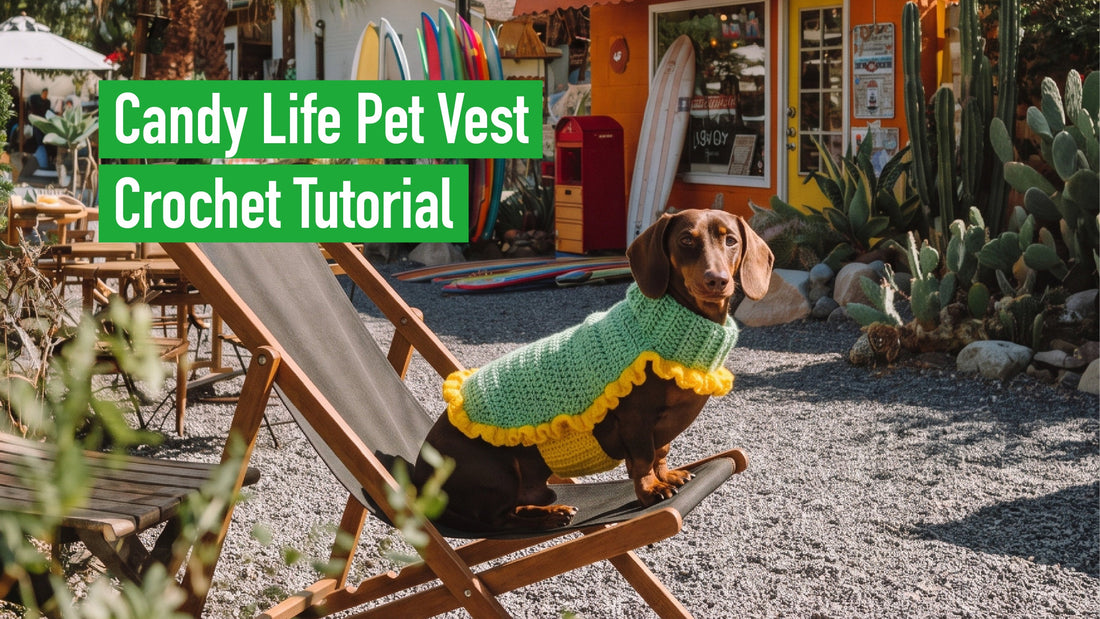 Candy Life Pet Vest Crochet Tutorial Cover