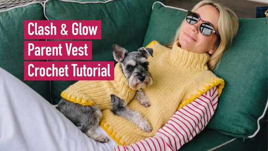 Clash & Glow Parent Vest Crochet Tutorial Cover
