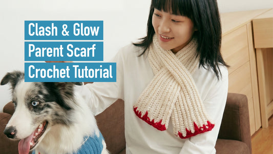 Clash & Glow Parent Scarf Crochet Tutorial Cover