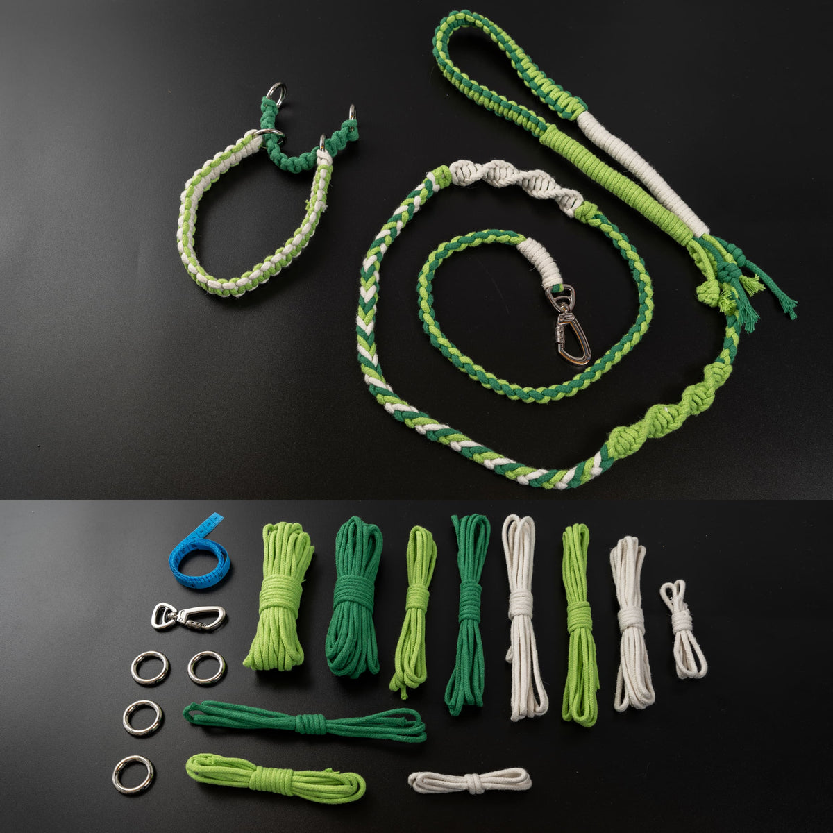 Shoulder Loop Mixed-Knot 3-Color Leash Kit