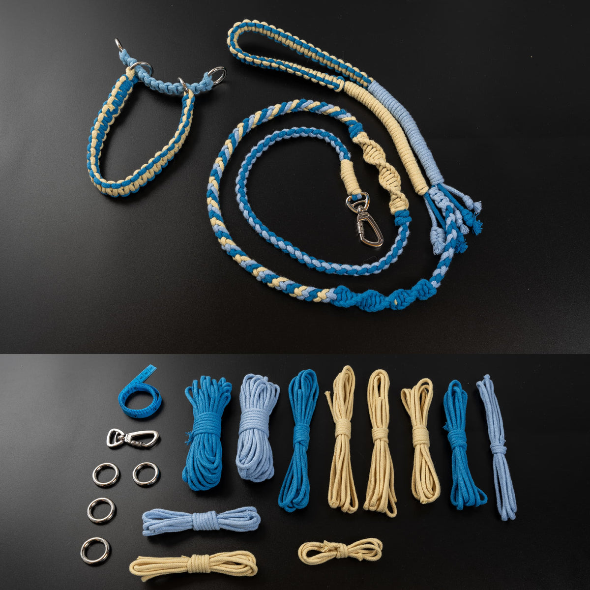 Shoulder Loop Mixed-Knot 3-Color Leash Kit
