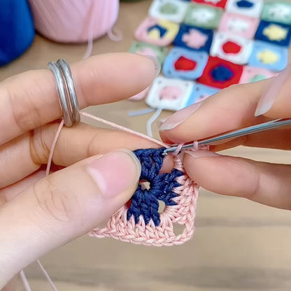 Crochet Tension Ring – Spiral Coil Design Detail Close-up