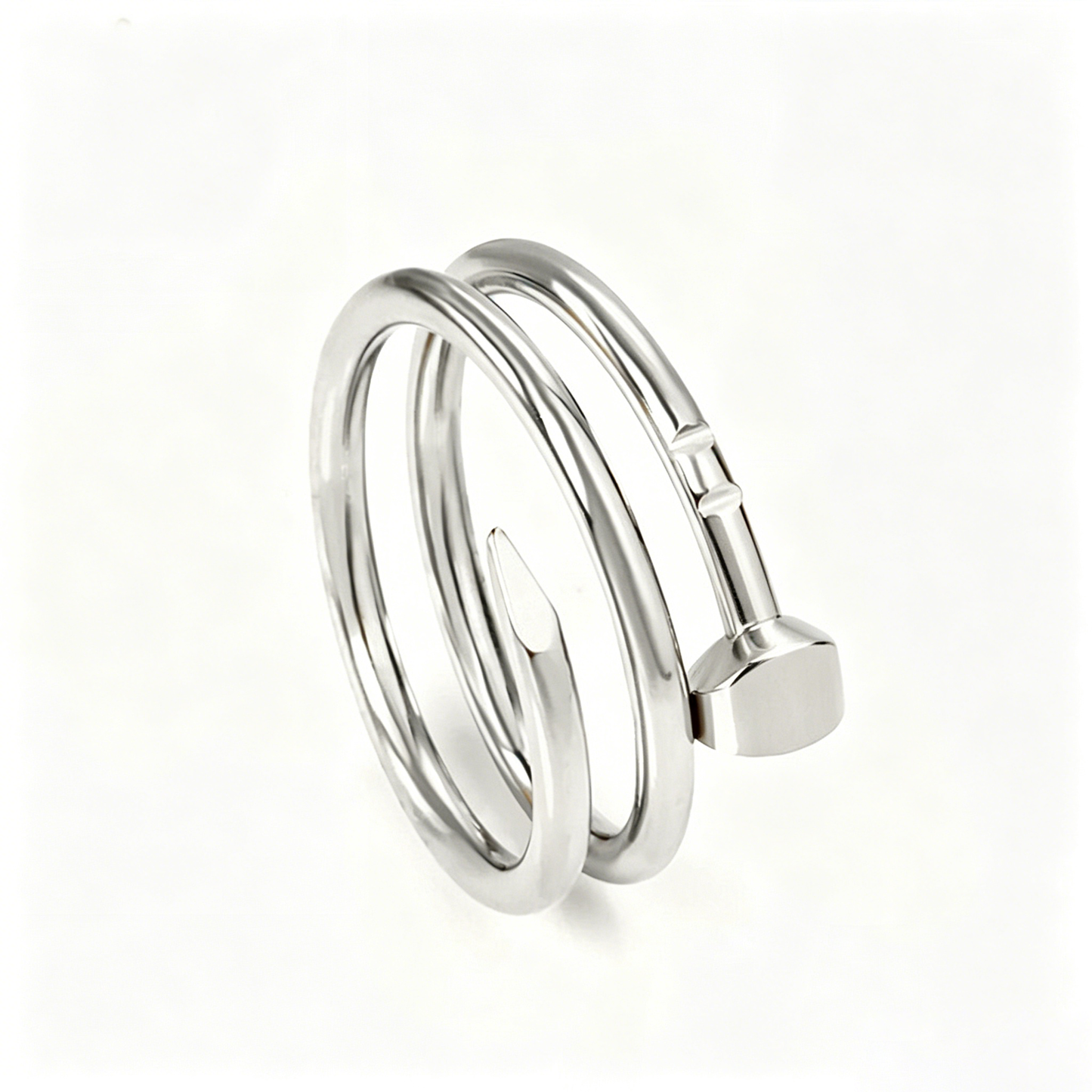 Crochet Tension Ring – Silver Yarn Guide Ring Main View