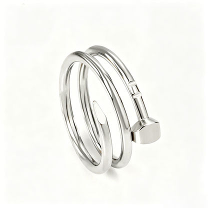 Crochet Tension Ring – Silver Yarn Guide Ring Main View