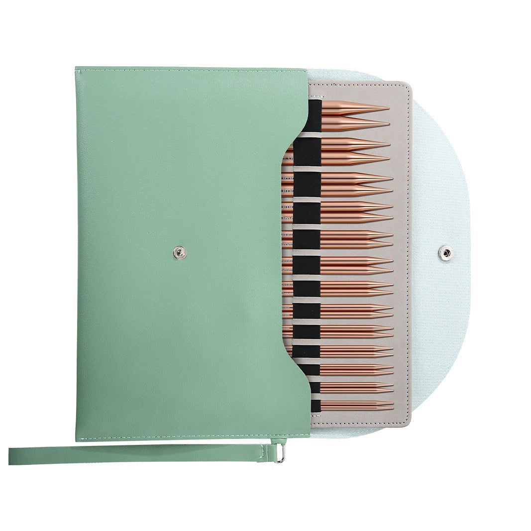 Interchangeable Circular Knitting Needles Case - Rose Gold