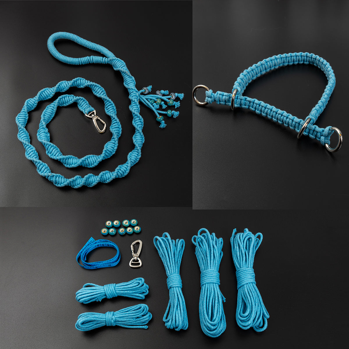 Turquoise Kit Preview - Spiral Companion Leash Kit