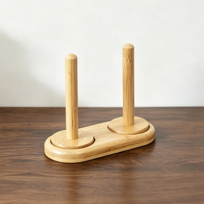Wooden Spool Rack Double Empty