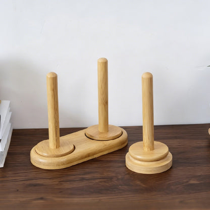 Wooden Spool Rack Double & Single Set