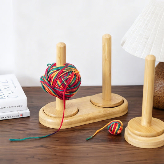 Wooden Spool Rack Lifestyle Scene