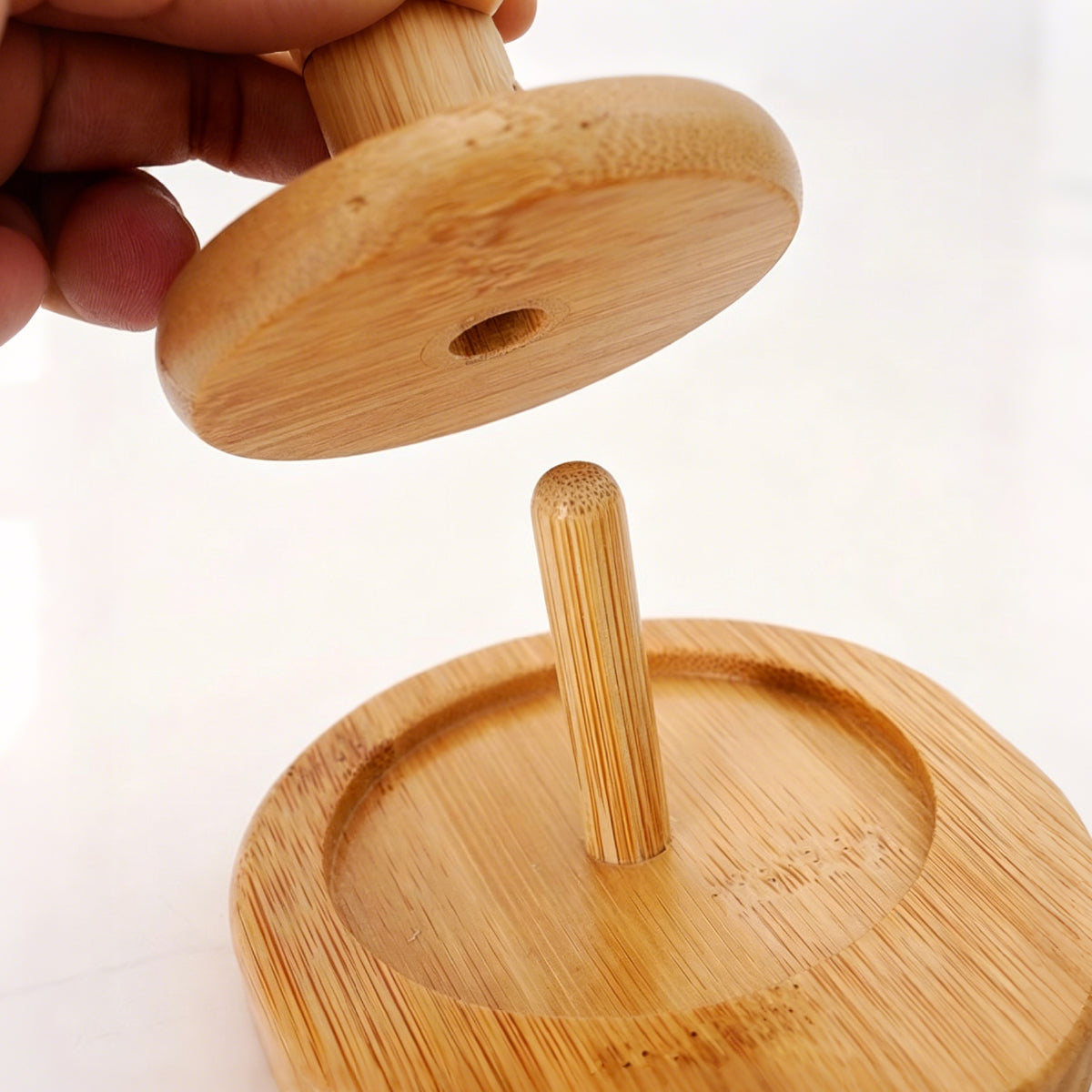 Wooden Spool Rack Single Assembly